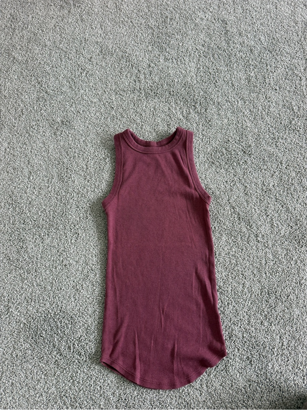 a new day Sleeveless Ribbed Tank Top - Maroon